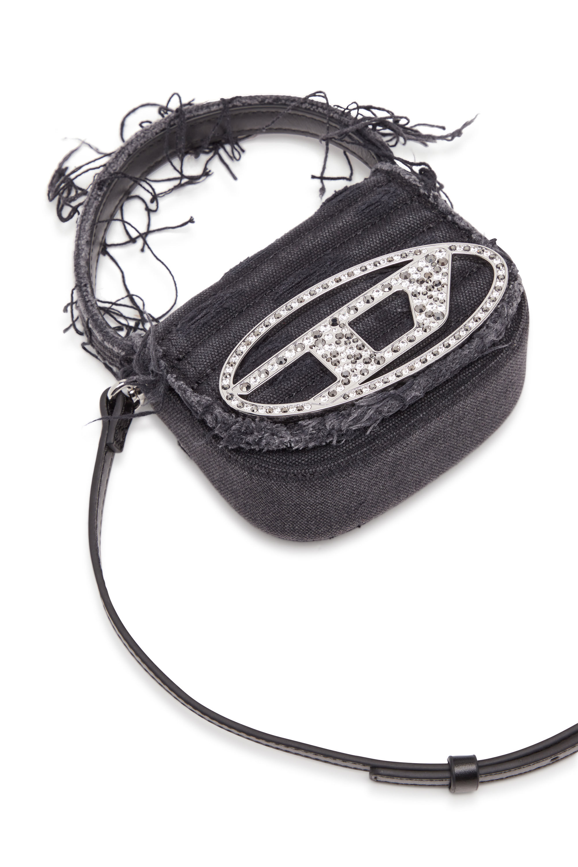 Diesel - 1DR XS, Woman's 1DR XS-Iconic mini bag in canvas and leather in Black - 2