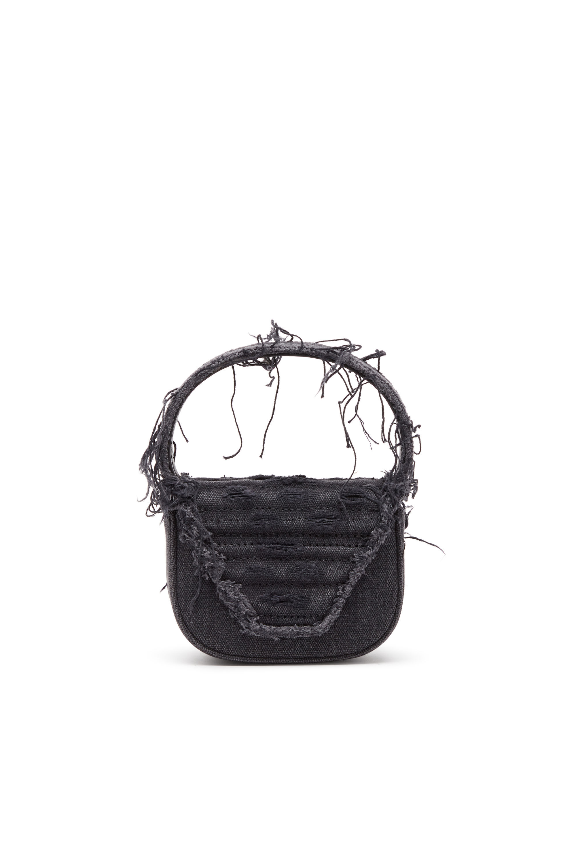 Diesel - 1DR XS, Woman's 1DR XS-Iconic mini bag in canvas and leather in Black - 3